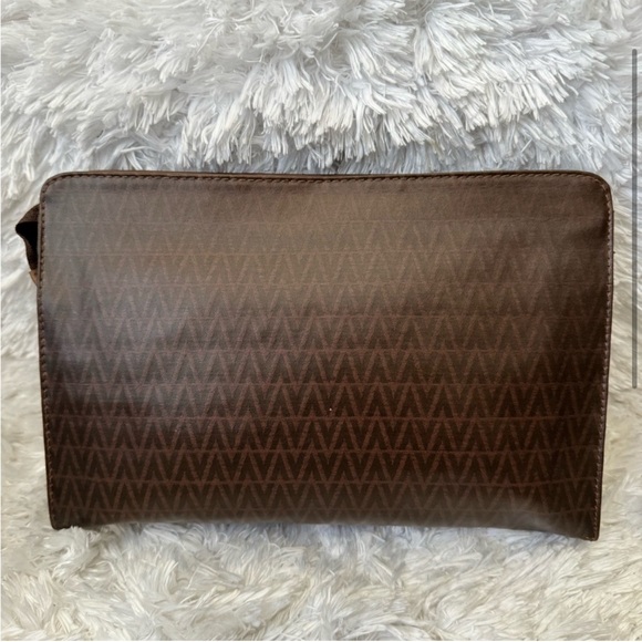 Mario Valentino Brown Leather Clutch - Picture 3 of 8